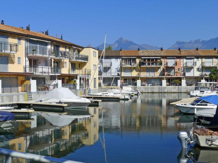 Superbe Appartement Dans La Marina Du Bouveret Port-Valais 外观 照片